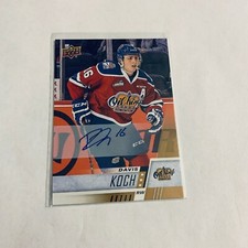F80454  2017-18 Upper Deck CHL Autographs #27 Davis Koch AUTO OIL KINGS