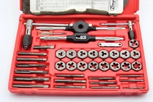 Dayton Tap & Die Set MODEL 3A141 Metric 40-PIECE MADE IN THE USA - Picture 1 of 10