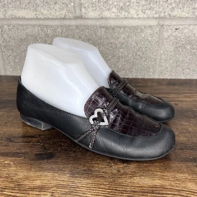 MOCASINES BRIGHTON COLBY ESTAMPADO COCODRILO MUJER 7.5 NEGRO MARRÓN Foto 1 de 4