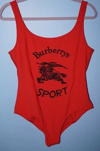 BURBERRY LONDON ENGLAND ONE PIECE SWIM SUIT SIZE XL! Rare! - Picture 1 of 8