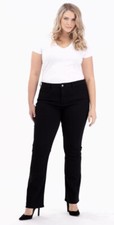 JEN7 By 7 for all Mankind Black Slim Bootcut Stretch Jeans