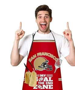 NFL San Francisco 49ers Chef Kitchen Apron Unisex - Picture 1 of 4