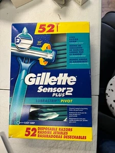 Gillette Sensor 2 Plus 52 Disposable Razors Twin Blades - Picture 1 of 5