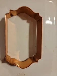 BRAMAN Heavy Copper  Large Fancy Name  Tag Design  Cookie Cutter  - Picture 1 of 4