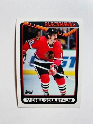 1990 TOPPS #329 MICHEL GOULET NM-MT NHL HOCKEY CARD - Image 1 of 2