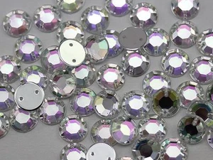 10mm Sew On Rhinestones High Quality Pro Grade. Lead Free. - 70 Pieces - Picture 1 of 8