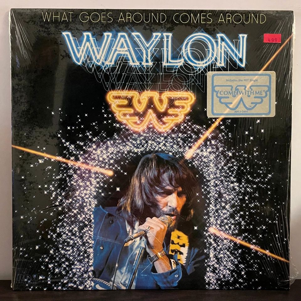 WAYLON JENNINGS - What Goes Around Comes Around - 12" Vinyl Record LP - SEALED - Image 1 of 2