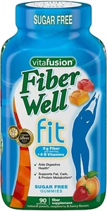 Vitafusion Fiber Well Fit Sugar-Free Gummies, 90 Count, EXP 3/25 - Picture 1 of 7
