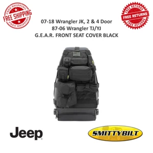 Smittybilt Front G.E.A.R. Cubierta de asiento para Jeep Wrangler 87-18 YJ, TJ, JK #5661001 - Imagen 1 de 8