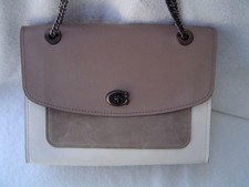 parker top handle 32 in colorblock with snakeskin detail