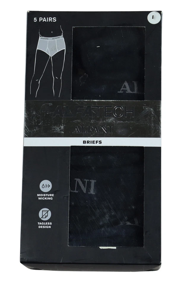 Paquete de 5 calzoncillos Alfani AlfaTech sin etiquetas color liso ropa interior para hombre elige color/talla Foto 1 de 1