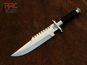 COLTELLO TATTICO COMMANDO BOWIE FATTO A MANO 5160 MOLLA ACCIAIO LS1 SYSTEM - Foto 1 di 12