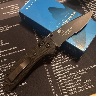 Benchmade 551BK-1301 Limited Edition Griptilian CPM-M4 2013 Shot Show 97/250 - Image 1 of 4