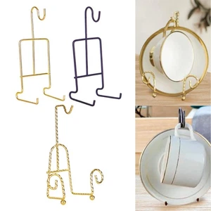 Tea Cup and Saucer Display Stand Metal Teacup Display Easel Holder for Table - Picture 1 of 20