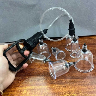 Pompe À Vide Pénis 8 Tasses Sucteur Mamelon Coupe Vide Femmes Jouets SM Sexuels - Photo 1/4