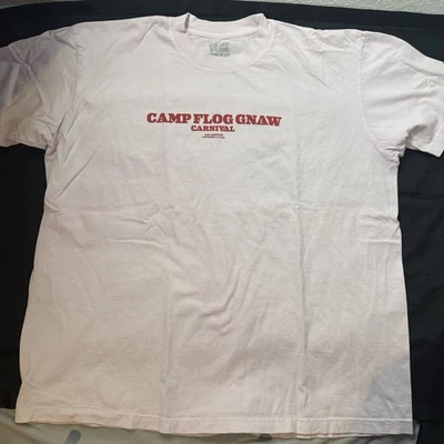 Camp Flog Gnaw Carnival 2023 T-shirt Light Pink Tyler Creator SZA Rap Tee XXL - Image 1 of 4