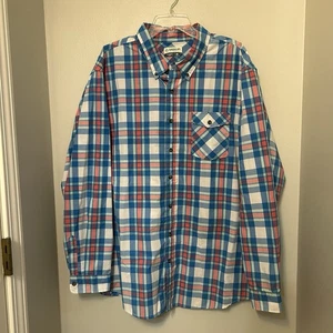Magellan Classic Fit Mens Button Up Shirt Plaid Long Sleeves 2XL EUC Fishing - Picture 1 of 8