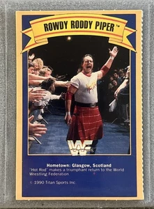 Vintage WWF Wrestling Gold Bond Ice Cream Card WWE Rare 1990 Rowdy Roddy Piper - Bild 1 von 2