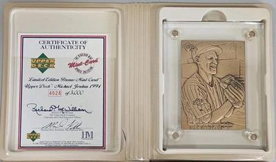 Tarjeta de béisbol The Highland Mint BRONCE 1994 Upper Deck Michael Jordan 4628/5000 Foto 1 de 4