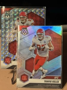 Lot Of 2 2021 Panini Mosaic Travis Kelce #240 AFC Silver And Silver Mosaic Prizm - Picture 1 of 5