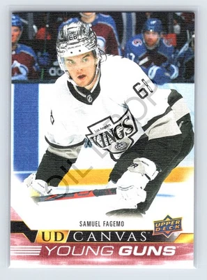 2022-23 Upper Deck Young Guns Canvas Rookie RC #C107 Samuel Fagemo - Image 1 of 2