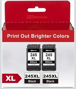 245XL 245 XL PG245XL Cartucce di Inchiostro per Canon Confezione da 2 Nero 03/2027 **LEGGI - Foto 1 di 7