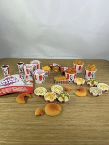 Mini Brands KFC Mini Foods 20 Pcs Chicken Buckets, Drinks Barbie Food Miniature - Picture 1 of 4