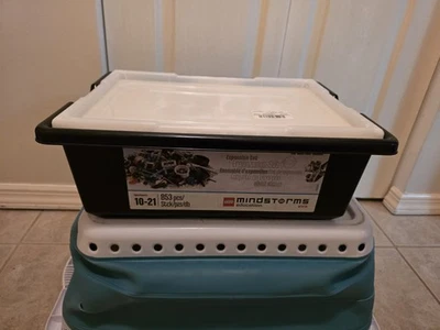 Authentic Black Lego Brand Storage TRAY LID Ev3 Mindstorms Empty box bin only - Image 1 of 4