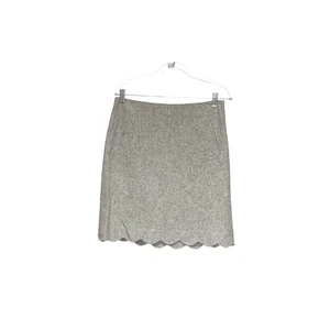Talbots Gray Wool Blend A-Line Skirt, Sz 6 - Picture 1 of 4