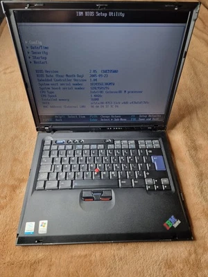 IBM Thinkpad R50e Intel Celeron M 1.4GHz 768mb ram no HDD bios tested Read Descr - Image 1 of 4