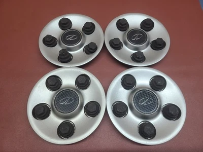 2000 2001 2002 Oldsmobile Intrigue SET of 4 OEM Silver Wheel Center Cap 9593499 - Image 1 of 4