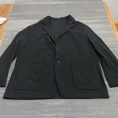 Uniqlo Blazer Mens XXXL Black Unstructured Stretch Sport Coat Performance Jacket - Image 1 of 4