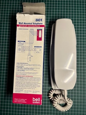 Bell System Door Entry Phone Handset Wall Mounted Telephone - White 801 - Image 1 of 4