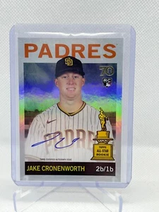 2021 Topps All-Star Rookie Cup JAKE CRONENWORTH Auto Autograph Foil Refractor RC - Picture 1 of 1