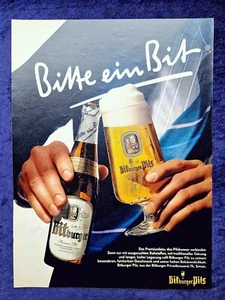 Bitburger Pils, originale Bier Werbung aus 1984 - Bild 1 von 1
