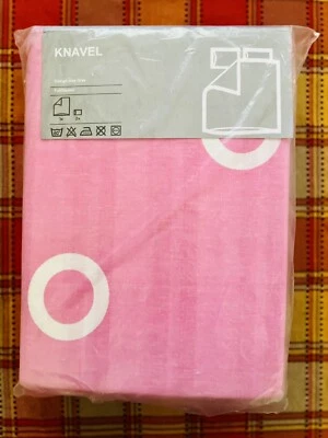 Ikea. Knavel Queen/Full Size Pink Duvet Quilt Cover & Pillowcases. Bedding. New. - Image 1 of 4