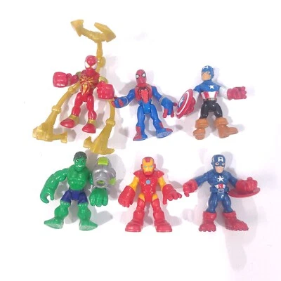 Lote de 6 figuras de héroes de acción Playskool Marvel Super Hero Adventures Foto 1 de 4