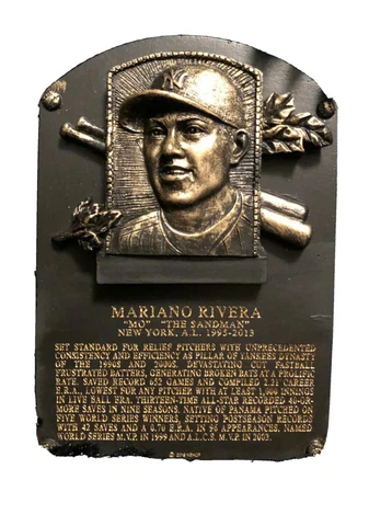 Mariano Rivera Hall Of Fame Plaque - First Ever Unanimous Selection *RARE* Cover