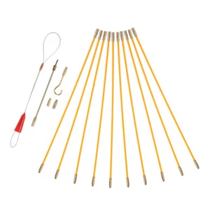 Fiberglas-Drahtlaufsatz, Kabelzieher, 33 cm, Drahtziehwerkzeuge für Elektriker, - Bild 1 von 12