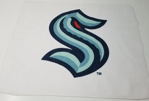 Seattle Kraken Imperfect Support Rally Towel Red Eye Logo Cover