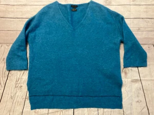 Massimo Dutti Alpaka Wolle ozeanblau Pullover Größe Med - Bild 1 von 9