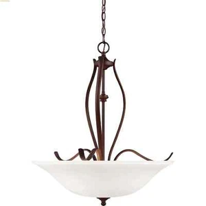 Feiss F3004/3ORBH Standish 3-Light Pendant Wide Oil Rubbed Bronze Opal - Picture 1 of 1