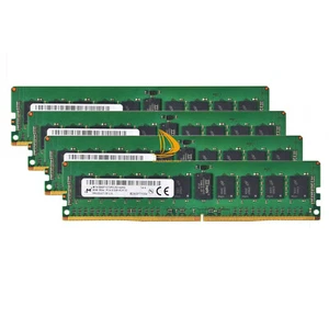 Micron 32 GB DDR4 RAM 4x 8 GB 1RX4 2133P PC4-17000mhz REG-Server Desktop Memory - Picture 1 of 6