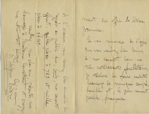 Benjamin GODARD [Oscar COMETTANT]: Autograph Letter Signed (VIOLIN) (COMPOSER) - Picture 1 of 2