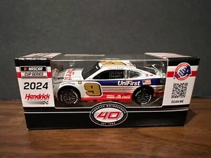 Chase Elliott 2024 #9 Unifirst Throwback Hendrick Camaro ZL1 NASCAR 1/64 CUP - Picture 1 of 3