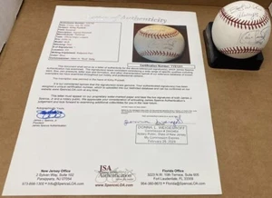 Kirby Puckett Sweet Spot Single Signed Inscription Baseball Ball JSA Full Letter - Picture 1 of 7