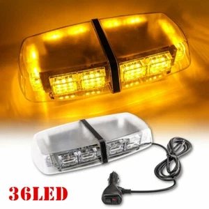 36LED Roof Top Strobe Light Bar Amber for Truck Car Emergency Warning Flash 12V - Picture 1 of 7
