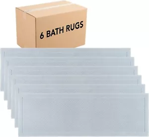 100% Cotton Bathroom Rug High Absorbency Slip Resistant Bath Mat 20x60 in Beige - Picture 1 of 37