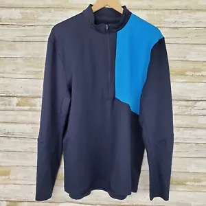 Felpa mezza zip leggera Lululemon Colorblock tasca con cerniera uomo XL - Foto 1 di 6
