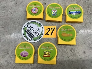 Leap Frog Click Start My First Computer 6 Game Cartridges Cars Disney Toy Story - Picture 1 of 3